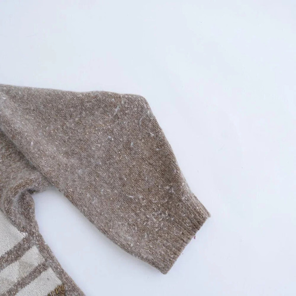 Vintage 80 Principles Petite Cream Knit 55% Silk 10% Angora 2% Wool Sweater L - Picture 5 of 12